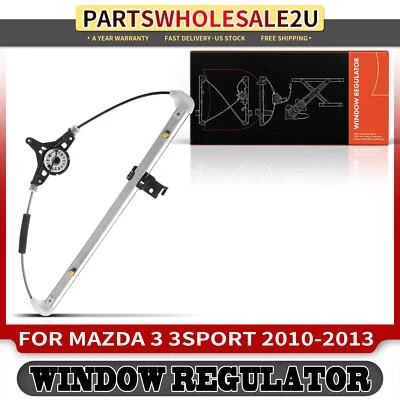 Window Regulator Rear Left for Mazda 3 / 3 Sport 2010 2011 2012 2013 w/o Motor - Image 1 of 4