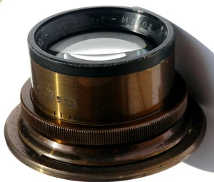 Lente belga de gran formato GAND OIP Anastigmat 4,5/180, rara, vidrio casi perfecto - Imagen 1 de 12