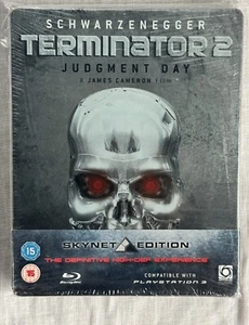 Terminator 2 Judgement Day Blu-ray Steelbook UK Skynet Ed. Release - New Sealed - Picture 1 of 3
