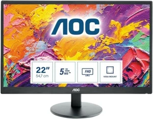 AOC E2270SWDN 22-inch Widescreen Monitor LED - Picture 1 of 6