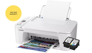 2 YEAR WARRANTY Canon Pixma TS3351 WHITE All-in-One WIFI Colour Inkjet Printer - Picture 1 of 24