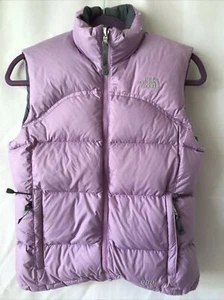 North Face 600 Lilac Down Puffer Vest Women's XSmall or Girls Medium Puffy - Picture 1 of 9
