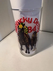 1984 KENTUCKY DERBY MINT JULEP GLASS ESTATE BUY FREE SHIPPING - Picture 1 of 4