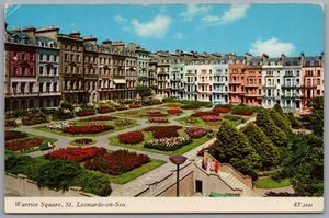 ST LEONARDS-ON-SEA Warrior Square Hastings East Sussex Postcard Posted 1983 - Picture 1 of 2