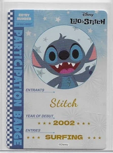 2024 Disney All Star Sports Card Fun Entry Number Participation Badge Stitch - Picture 1 of 2
