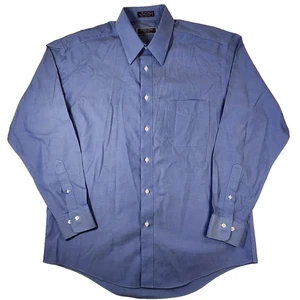 Camisa de vestir Roberto Villini para hombre 16 34/35 azul sin planchar colección de viaje 100 % - Imagen 1 de 10