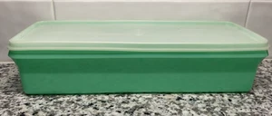Contenedor crujiente de lechuga apio verde Tupperware de 13" de colección 892 893 - Imagen 1 de 8