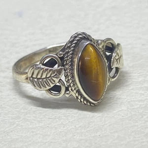 handmade Natural tiger eyes Ring 925 Sterling Silver Handmade Jewelry 2.6 gram - Picture 1 of 7