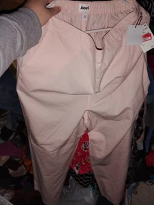 Cotton Blend Nordstrom Abound Large Twill Pants Peach Women's Nwt Rack Lounge - Imagen 1 de 2