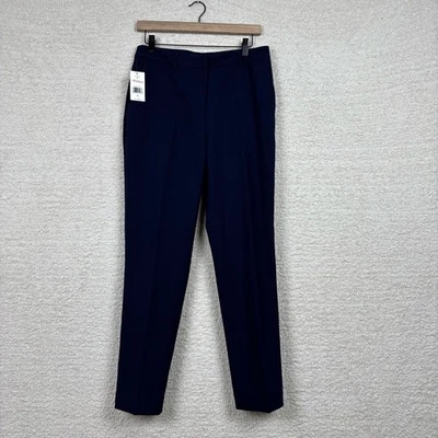 Tahari ASL Pants Womens 4 Navy Straight Leg Office Professional Career - Image 1 of 4
