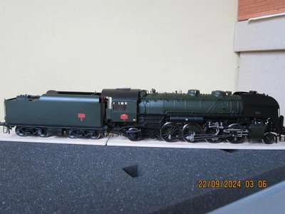 Rare LEMATEC  HO-036/5 Locomotive Vapeur 141 R 205 Sncf Vert Brass Fulgurex - Photo 1/4