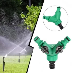 Hose splitter 2 way Heavy Duty Y Adapter Connector garden faucet double - Picture 1 of 6