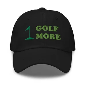 Golf More Embroidered Golfer Cap, Fun Golf Gift for Him, Golf Lover Hat - Picture 1 of 15
