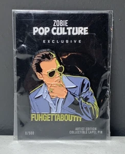 Donnie Brasco Fuhgettaboutit Collectible Lapel Pin Zobie Pop Culture NEW X/500 - Picture 1 of 2