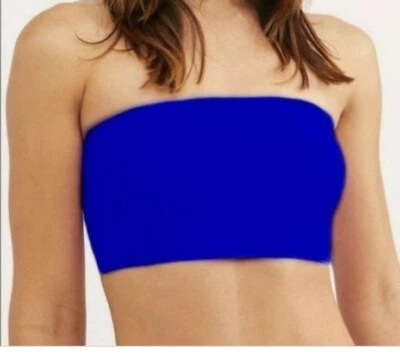 Nuevo Sujetador Lencería Bralette Intimately Free People Nina Bandeau Azul Llama Grande Foto 1 de 2