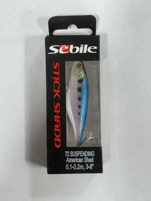 SEBILE 'STICK SHADD' 72 SUSPENSO ' AMERICAN SHAD' 2-7/8" - 1/4 OZ - Imagem 1 de 2