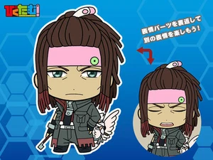 Dramatical Murder Mink Picktam! Face Change Phone Strap - Picture 1 of 1