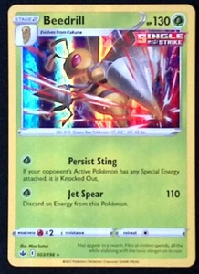 Beedrill Holo Rare 3/198 - Pokemon Chilling Reign - NM - Picture 1 of 1