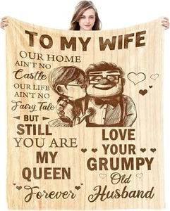 Gift for Wife from Husband to My Wife Blanket Wedding Anniversary Romantic Gifts - Picture 1 of 6