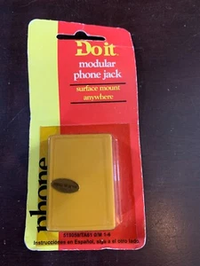 Modular Phone Jack surface mount anywhere Do It Best 519059 - Picture 1 of 2