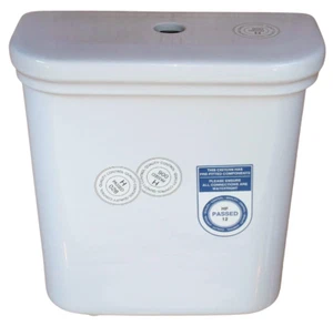 Sottini Reprise Close Coupled Flush Valve Cistern in WHITE   *bare* - Picture 1 of 2