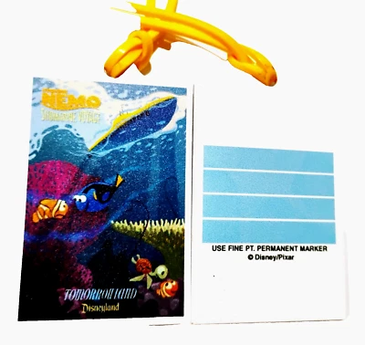 Rubber Luggage Tag Disneyland Resort Finding Nemo Submarine Voyage Disney Parks - Image 1 of 3
