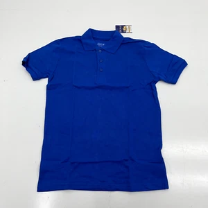 Authentic Galaxy Royal Blue Short Sleeve School Uniform Polo Boys Size 10 NEW - Picture 1 of 7