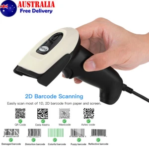 Eyoyo Wireless 2D Barcode Scanner Adjustable Stand Bluetooth 1D QR Code Reader - Picture 1 of 10