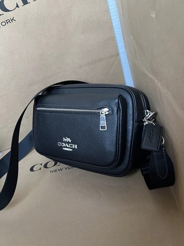 Borsa a tracolla Coach Elias CJ509 in pelle nera nuova con etichette uomo donna unisex NUOVA?