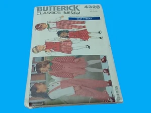 Butterick 4328 Size 2-4 Uncut Pattern Girl Shorts Pants Shirt Yoke Front Kids - Picture 1 of 3