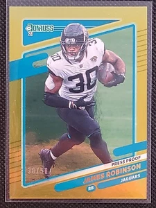 2021 Donruss Base Press Proof Gold #132 James Robinson #'d /50 FREE SHIPPING️‍ - Picture 1 of 2