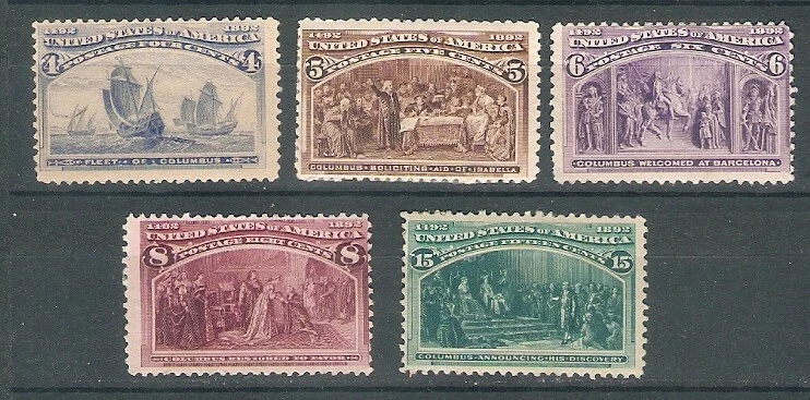 United States Sc 233 to 36 238 MINT HR FVF  SEE SCAN - Image 1 of 1