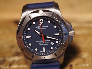 Victorinox Swiss Army Men's Watch 241734 Navy Blue Dial, Blue Silicon strap 45mm