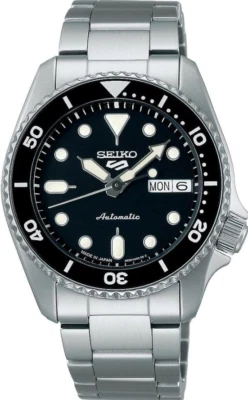Seiko 5 Sports Automatic Black Dial Stainless Steel Unisex Watch SRPK29 - Image 1 of 3