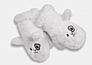 American Girl WellieWishers COZY CARROT MITTENS for Girls NEW White Bunny Rabbit - Picture 1 of 4