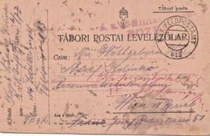 Tarjeta militar de Austria 1916 cancelada Reino Unido FELDPOSTAMT 615 a VIENA (G964) - Imagen 1 de 2