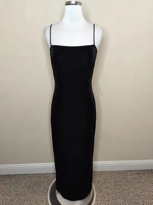 Maxi Vestido Sin Mangas Vintage Steppin Out Terciopelo Mediano Nuevo con Etiquetas Cóctel Baile de graduación Vacaciones EE. UU Foto 1 de 4