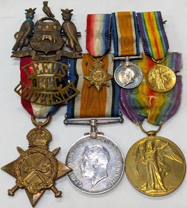 WW1 medals badges Captain J R Atkinson 'Leeds Pals' wounded 1917 Passchendaele - Foto 1 di 10