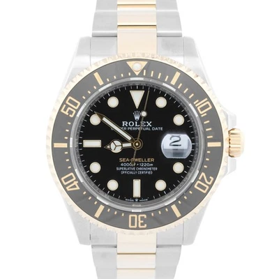 Rolex Sea-Dweller 43 mm NEGRO Dos Tonos Oro Amarillo 18K Acero Cerámica Reloj 126603 Foto 1 de 4
