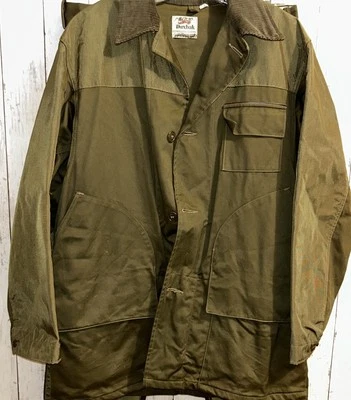 DUXBAK Mens 40 Vintage  Hunting Jacket Montana Cloth With Zip Out  Game Bag  L - Image 1 of 4
