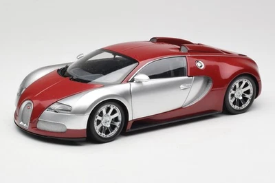 100110851-O Bugatti Veyron Edition Centenaire Chrome Red No Outside Box Minicham - Photo 1/4