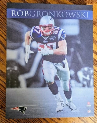 "Lienzo de 13,5"" x 10,5"" Artissimo de los New England Patriots Rob Gronkowski NFL 2014"  Foto 1 de 4