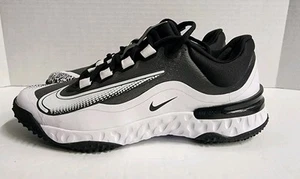 Nike Alpha Huarache Elite 4 Turf Softball Black Womens Size 8.5 #FD2746-002 - Picture 1 of 8