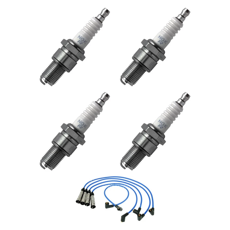 For Volkswagen Vanagon 1985-1991 NGK Spark Plug Wire & Spark Plug Kit Foto 1 de 4