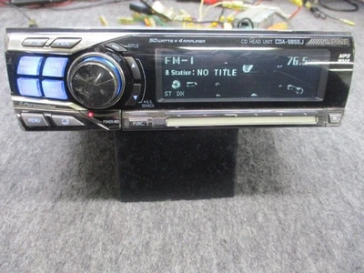 Alpine CDA-9855J 1DIN CD Player car stereo Bio EL display JDM Tested Very Good - Image 1 of 4