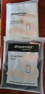 2 Shapermint All Day Every Day Scoop Neck Shaper Camis 1 Black & 1 White 4XL - Picture 1 of 5