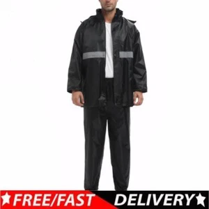 Waterproof Jacket and Trouser Suit Breathable 2 Pieces Rainwear for Men Women - Picture 1 of 14
