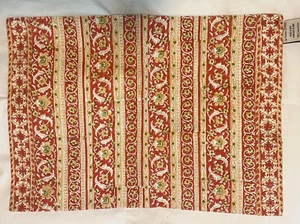 Pottery Barn Tischsets 4er Set Rost, Beige, Blumenstreifen 14x20" 100% Baumwolle - Bild 1 von 3