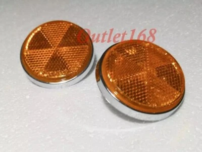 Par reflector de horquilla o cuadro Yamaha RS RD DT 100 125 XS TX 650 GT80 LB80 QT50 Fr Foto 1 de 4