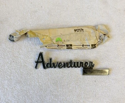 NOS MoPar 1977-78 Dodge D100 Adventurer Fender Emblem W100 D200 W200 77 1978 - Image 1 of 4